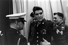 Elvis Presley in the U.S. Army.